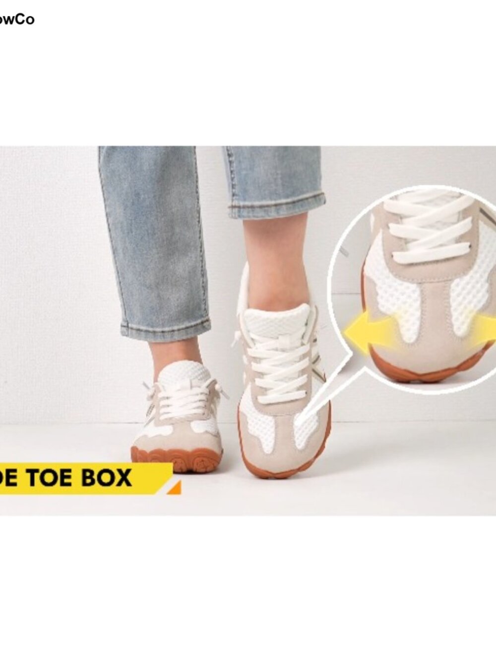 Barefoot Walking Shoes Wide Toe Box Breathable Athletic Sneakers - Picture 6 of 6
